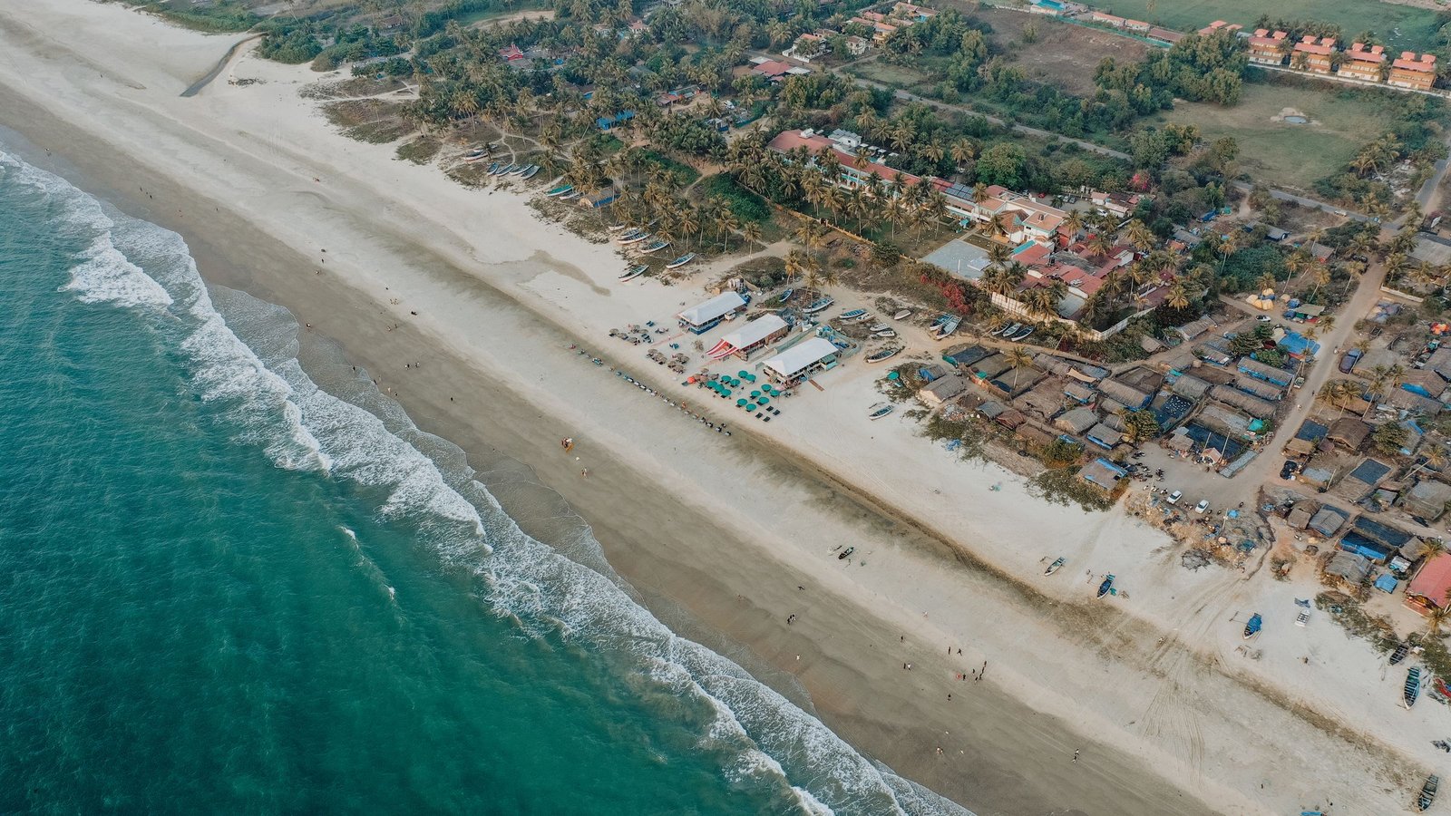 The coastline and beaches of Goa