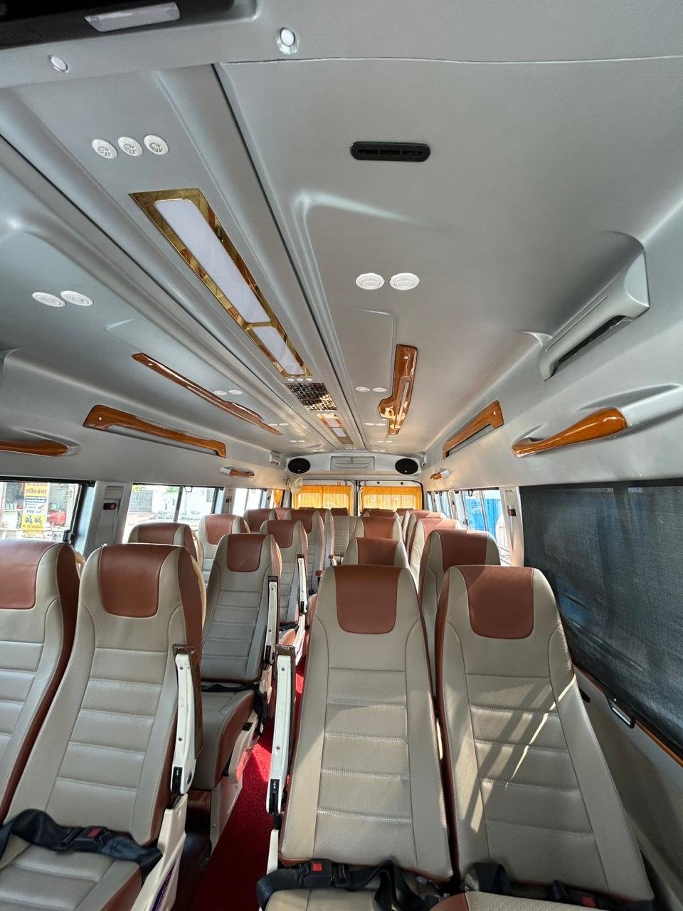 Tempo Traveller passenger cabin