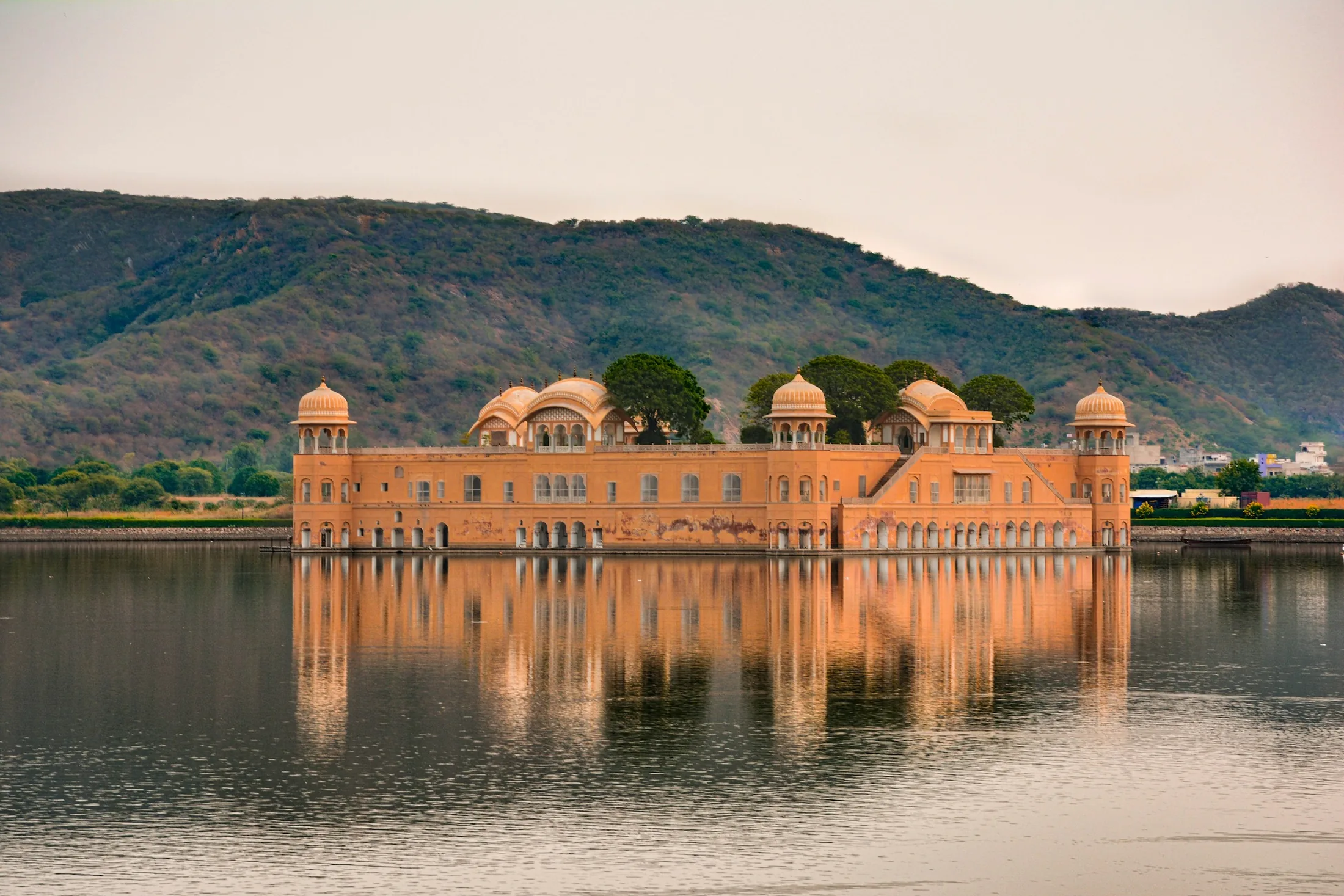 Jal Mahal reflected in Man Sagar Lake, Jaipur