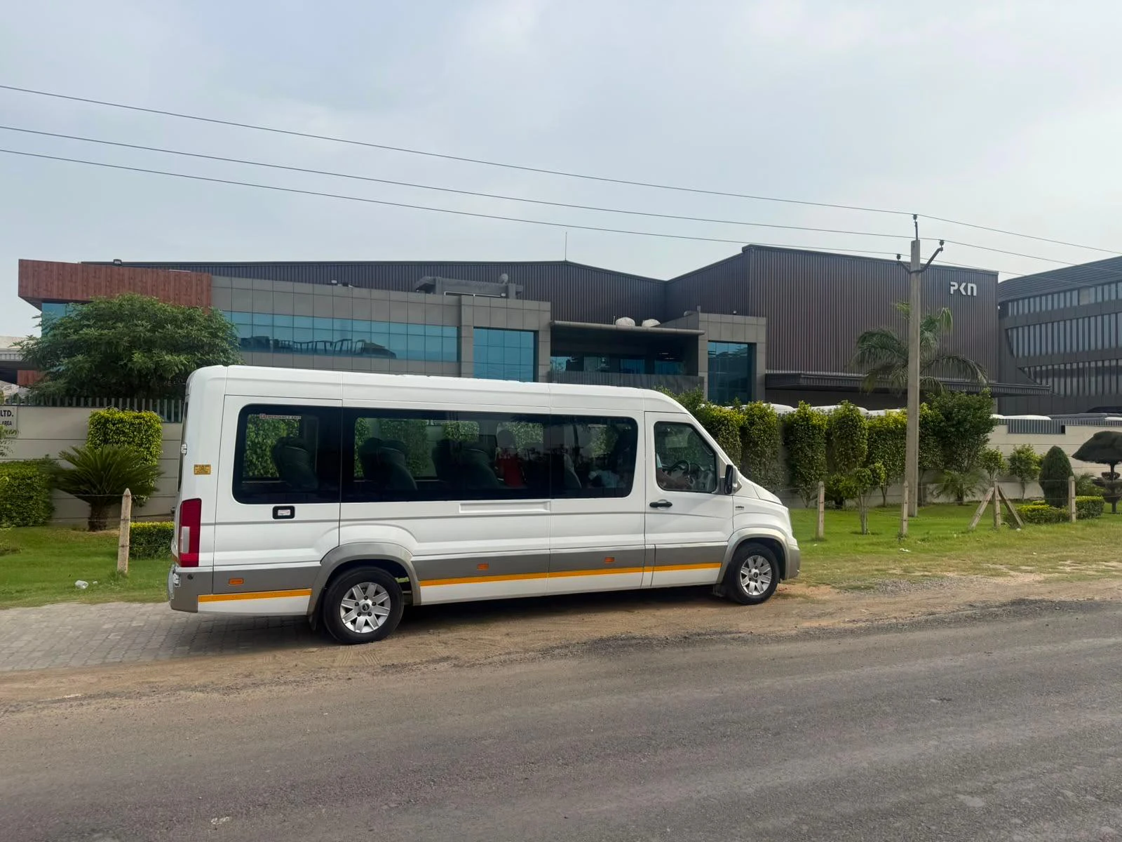 Full side profile of a white Urbania