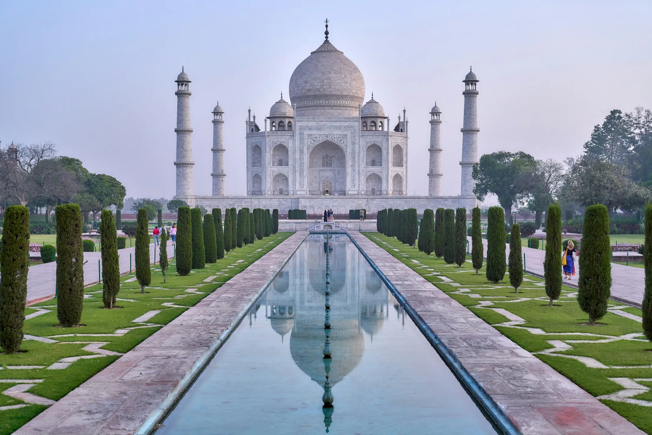 Taj Mahal at sunrise