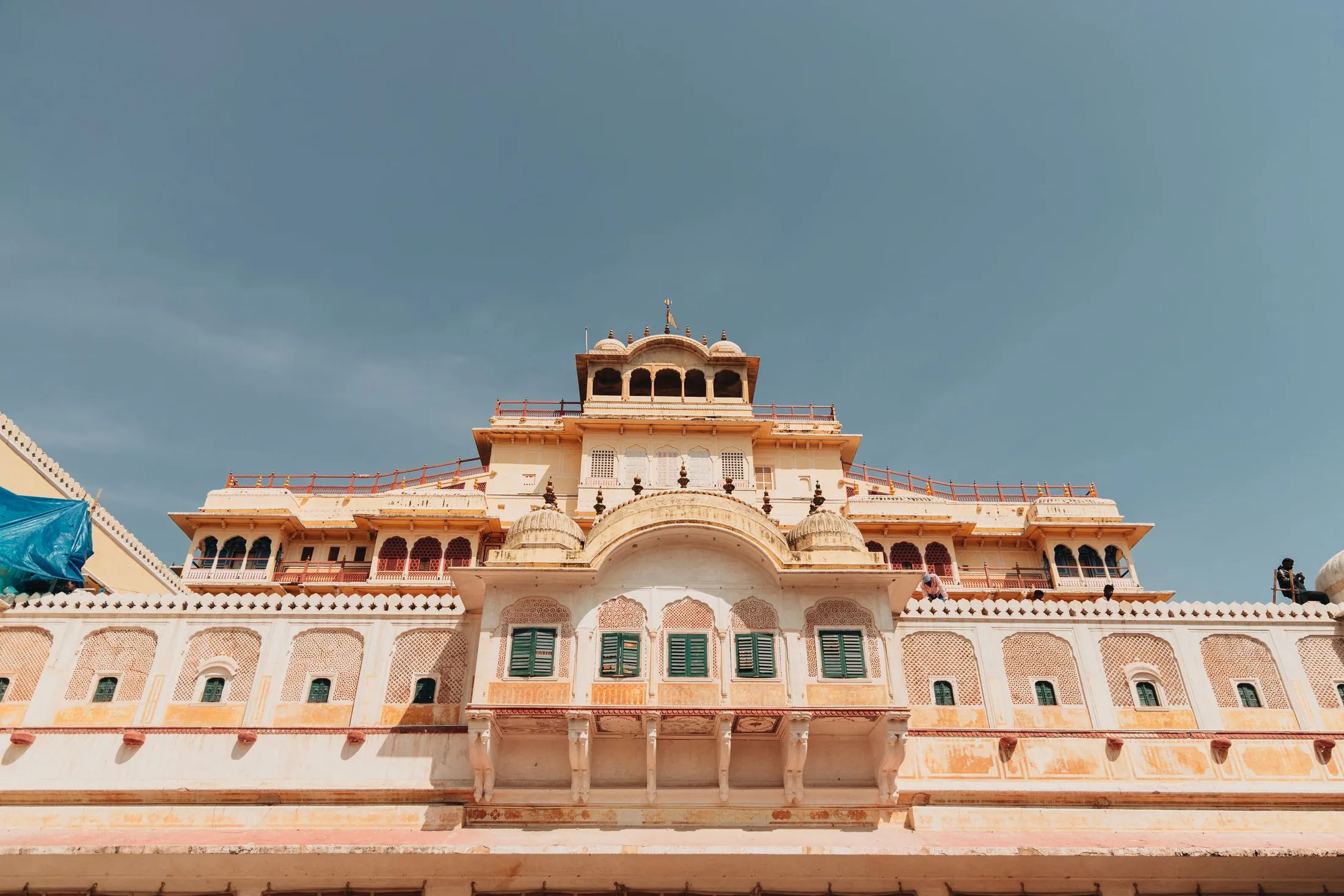Elegant palace facade in Jaipur
