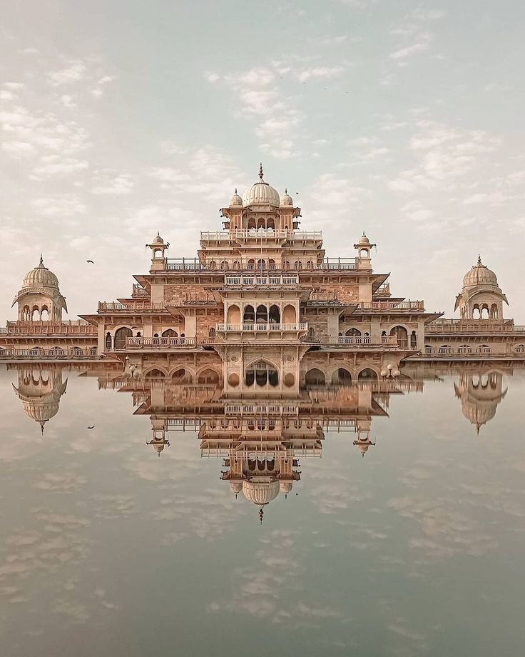 Albert Hall Museum reflected in Jaipur