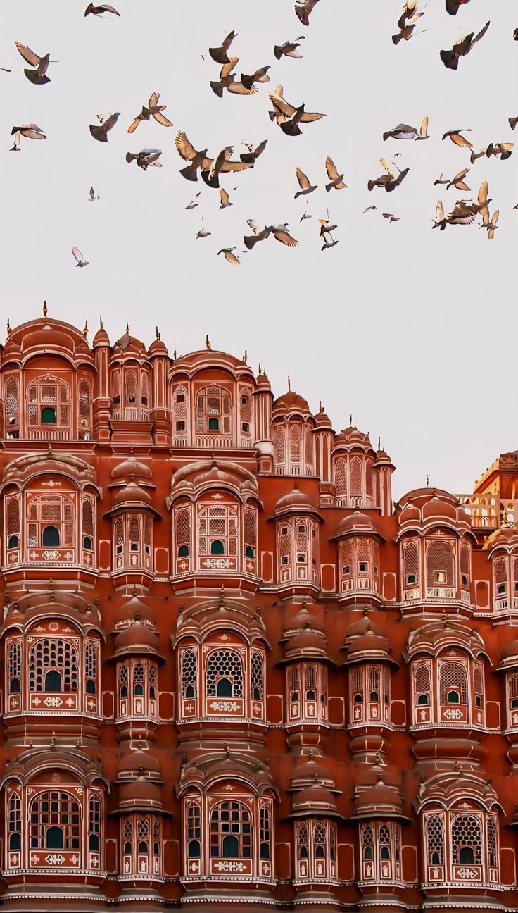 Hawa Mahal glowing in Jaipur's evening light