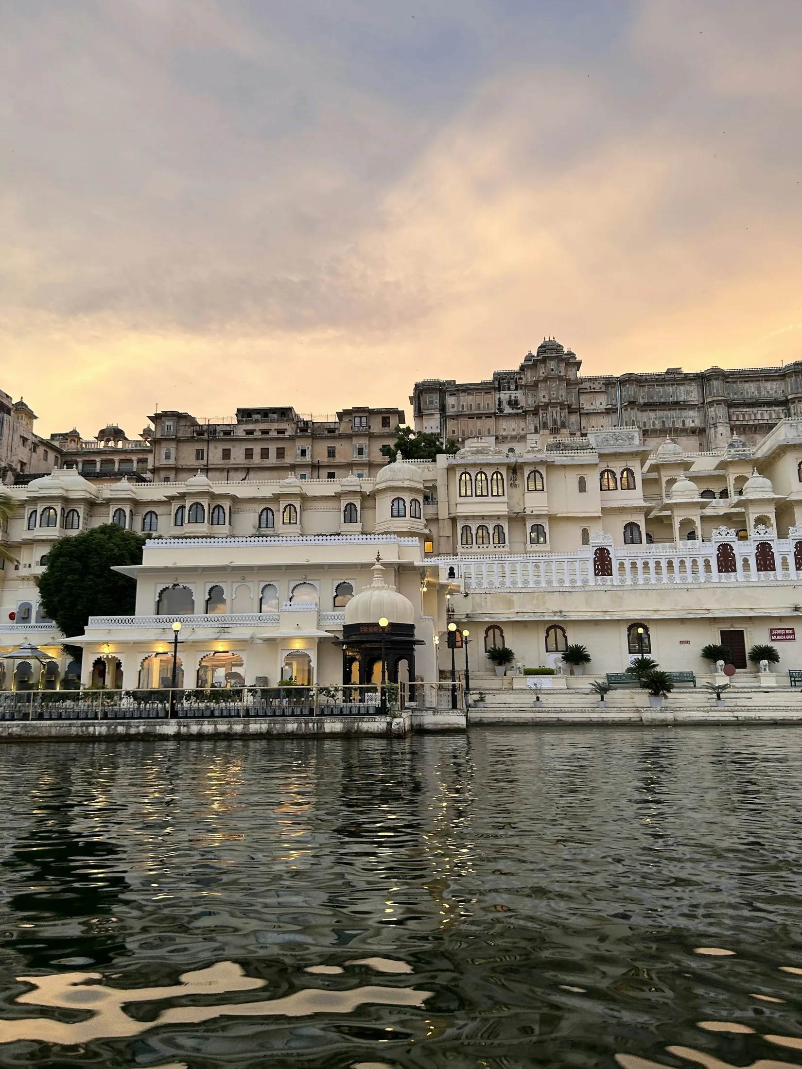 City Palace rising beside Lake Pichola in Udaipur