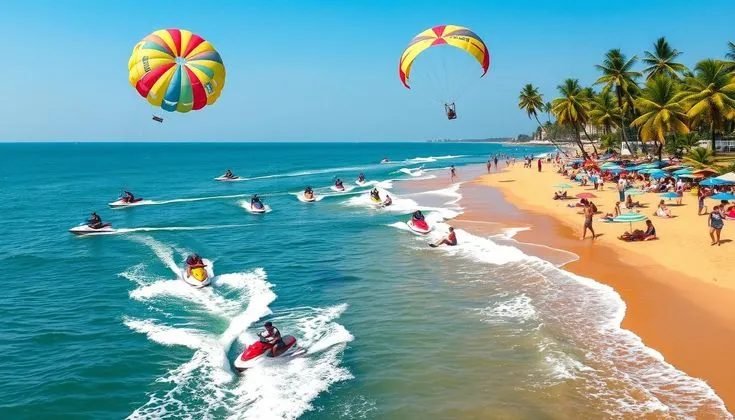 Goa beach at sunset