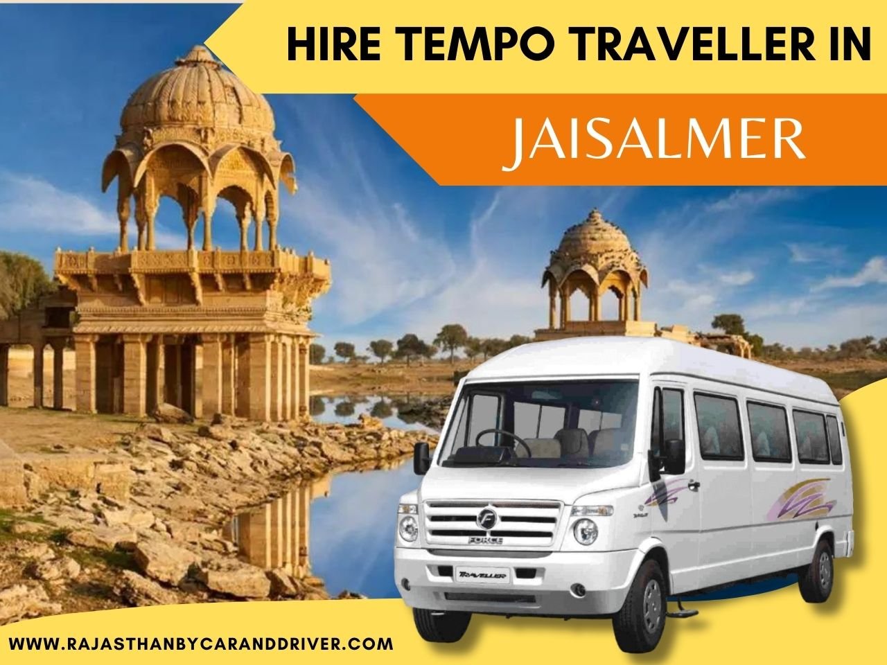 HIRE RENT TEMPO TRAVELLER IN JAISALMER