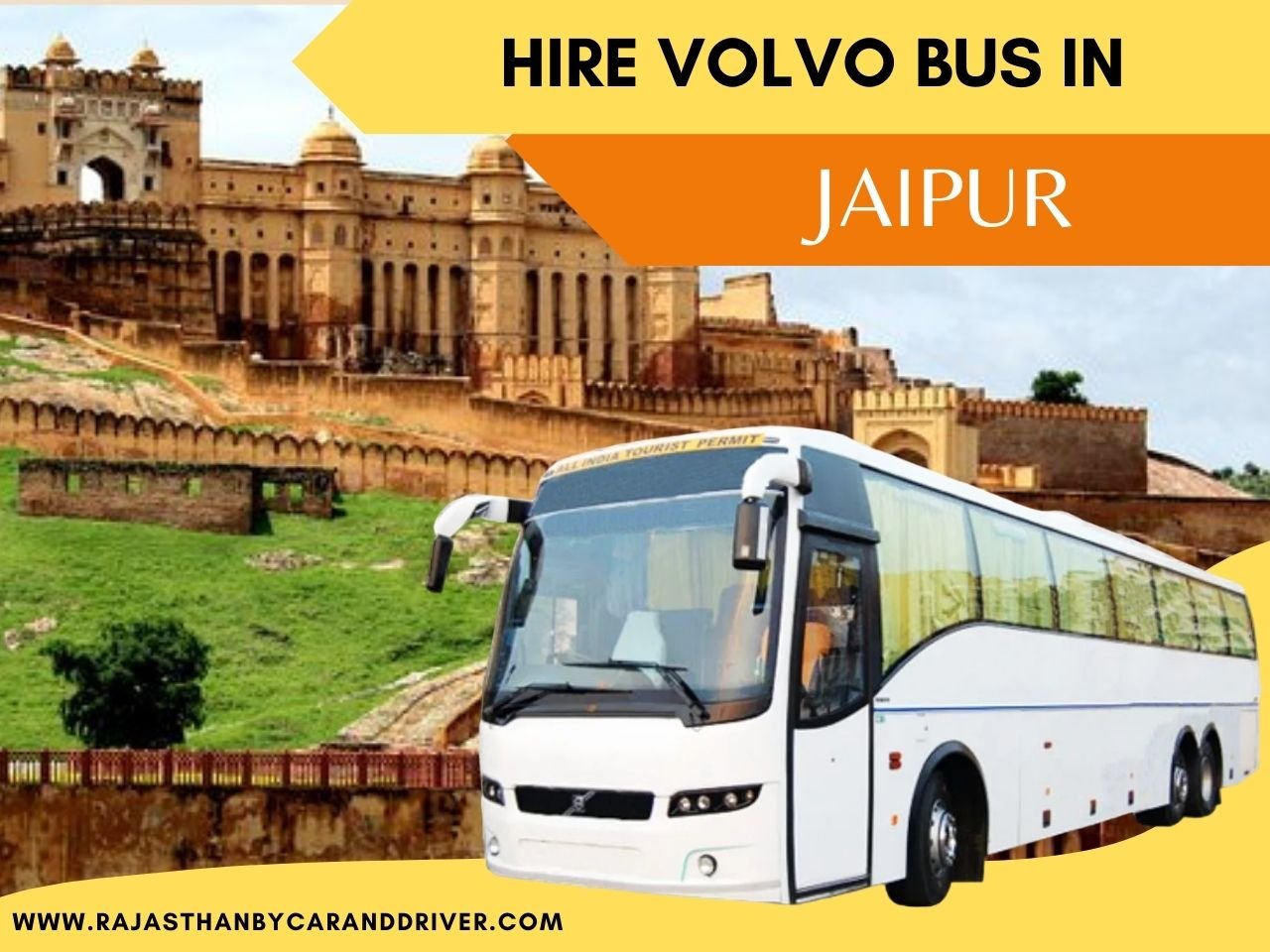 HIRE VOLVO BUS IN JAIPUR