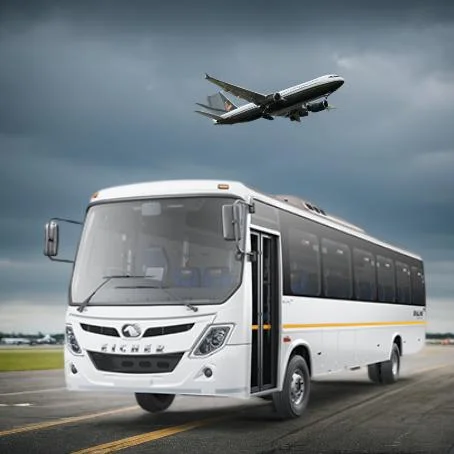 Rent Maharaja Mini Bus with driver for Airport Pick up​