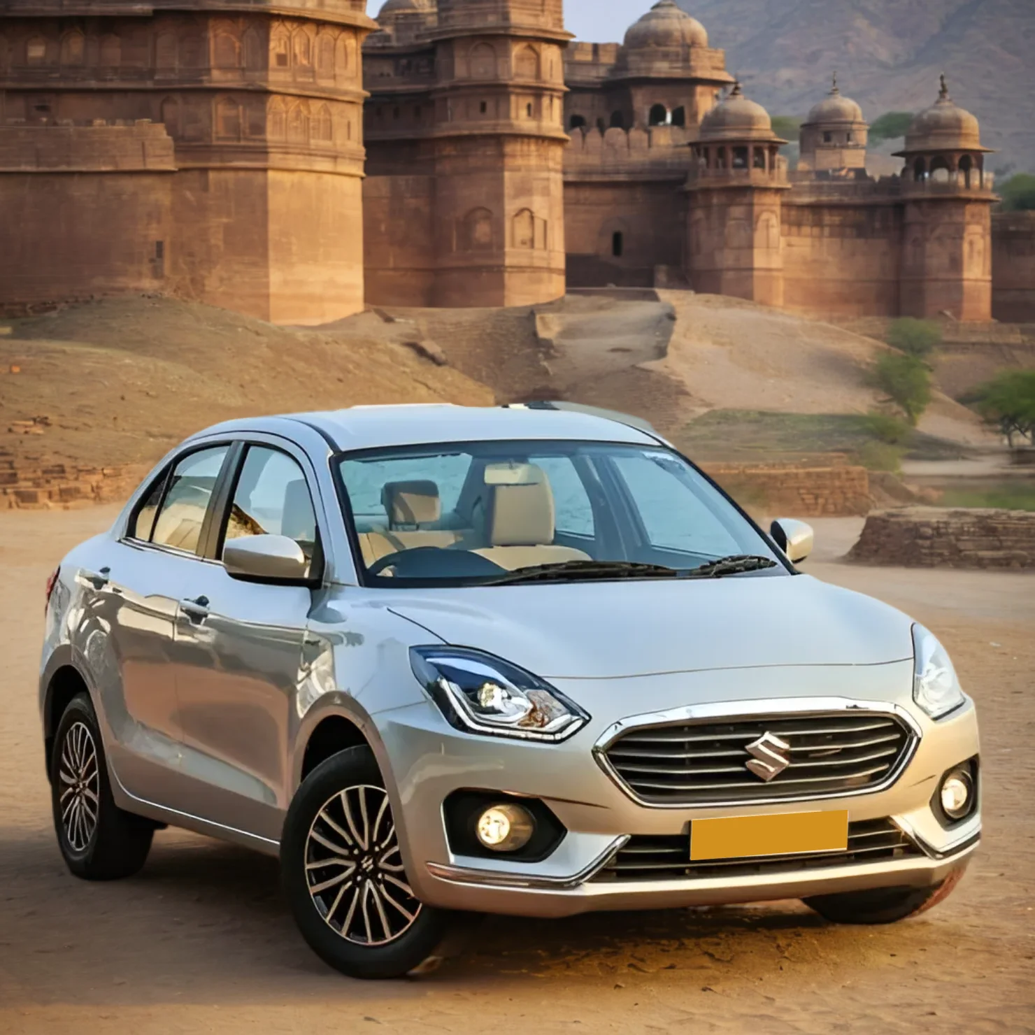 Rent Suzuki Dzire with driver for sightseeing