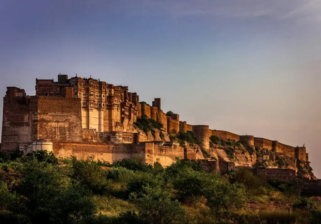 Mehrangarh Fort rising above Jodhpur